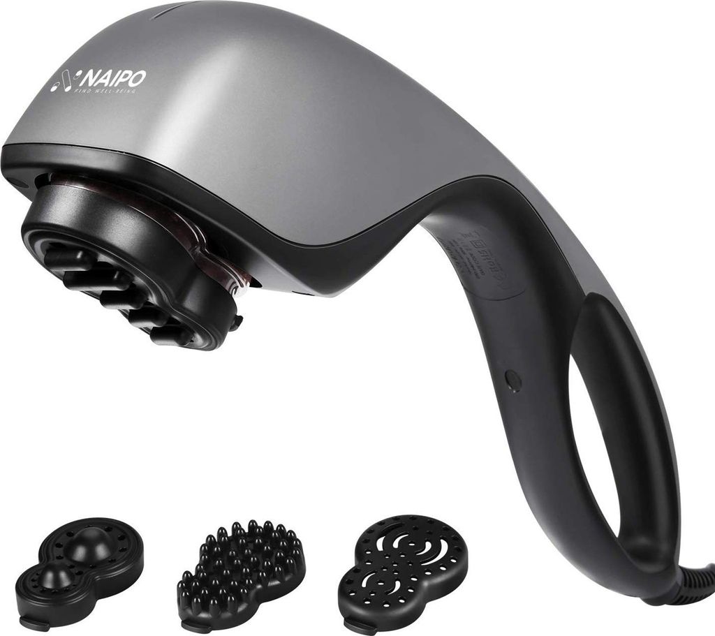 naipo massagegeräte vibration handmassagegerät NAIPO Massagegerät Infrarot Wärmefunktion, 4 Aufsätze, main image 0