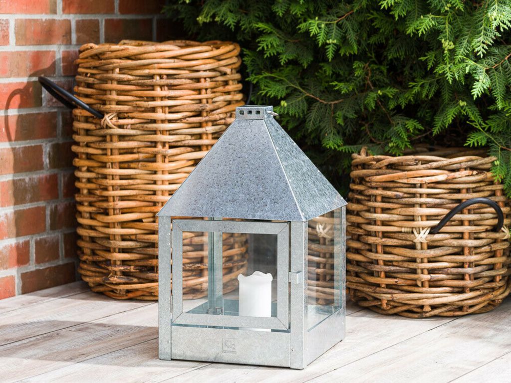 A2 Living Allwetter Laterne Mega Quadro verzinkt rostfrei 52 cm Metall Outdoor