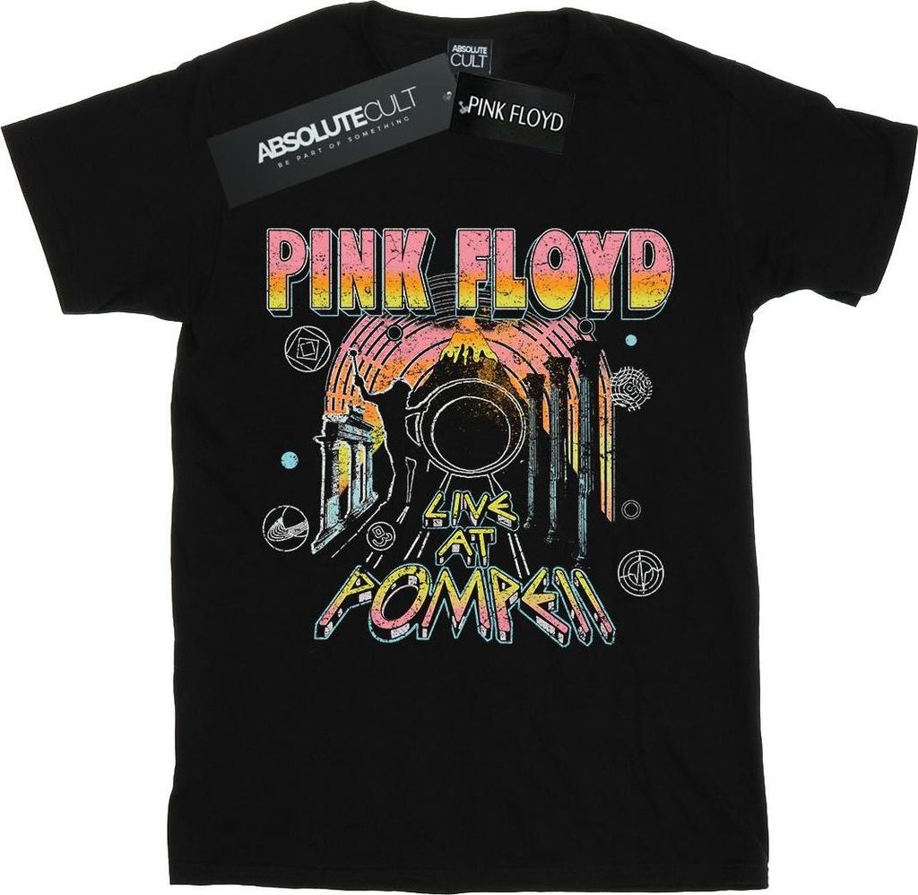 Pink Floyd - "Live At Pompeii" T-Shirt für Mädchen BI33451 (116) (Schwarz)