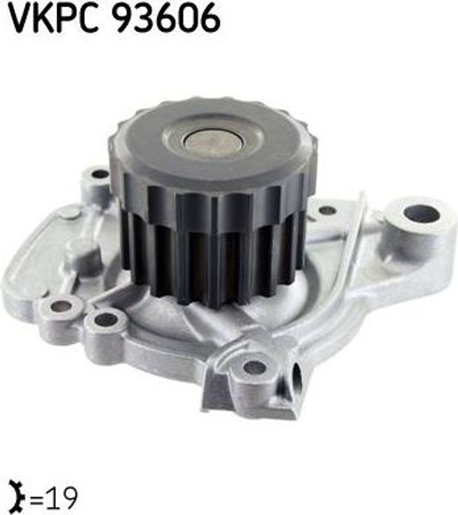 SKF VKPC 93606 Wasserpumpe, Motorkühlung OE 19200PLMA01 kompatibel mit FR-V, Stream, Civic