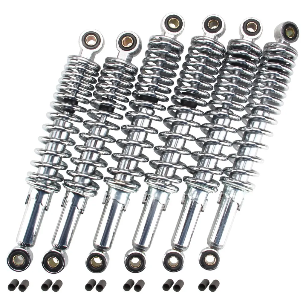 Amortisseur Simson DUO kit abaissement chrome 280mm 310mm robuste