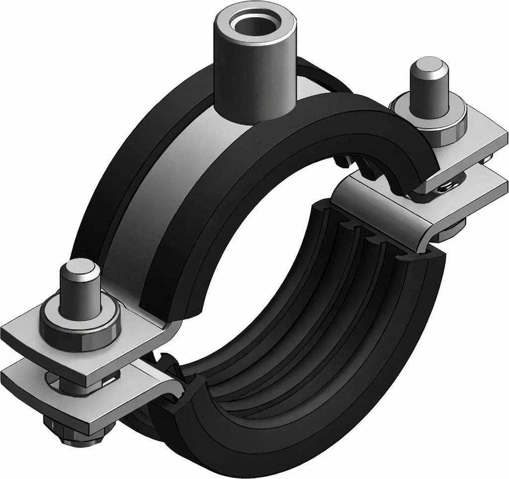 MEFA Rohrschelle Maxima PSM 35x4, 198 - 203mm M10/M12 TPE, 1 Stk.