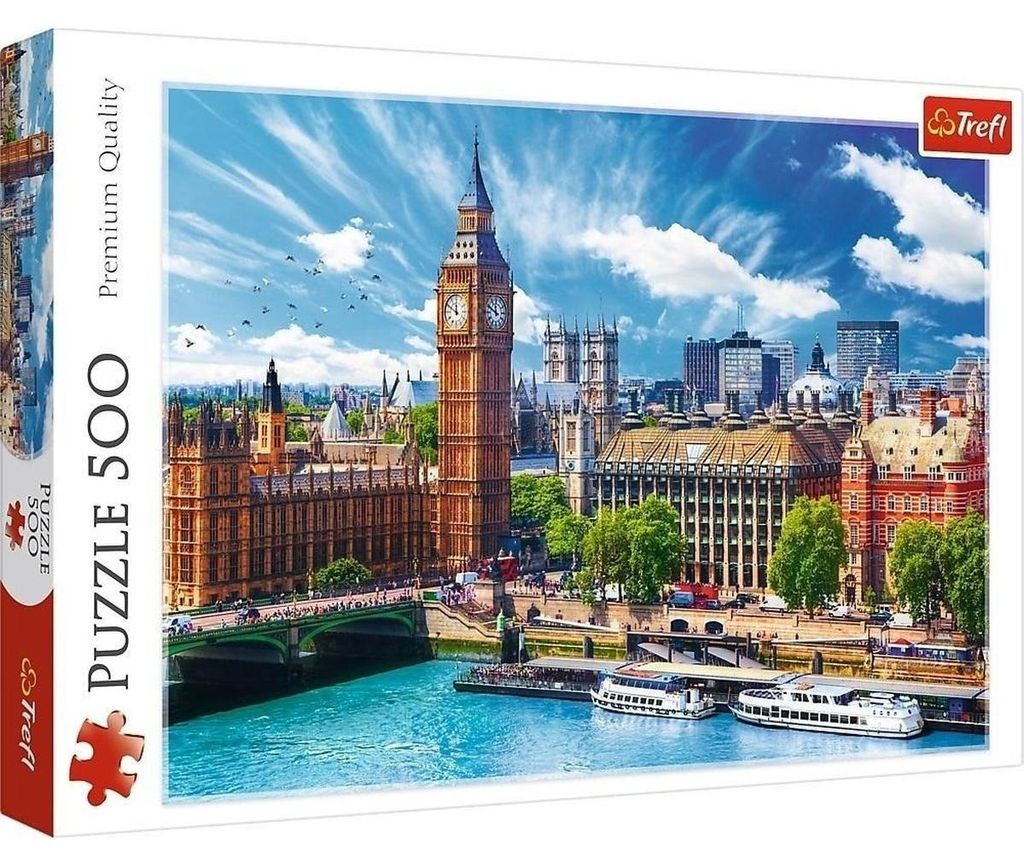 Puzzle 500 Uds. Londres soleado - Trefl 37329 Imagen del producto 