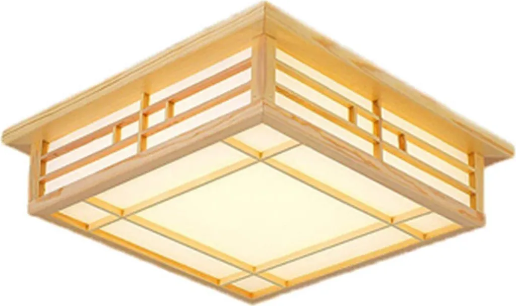 Plafonnier Bois Anti-Poussière LED - Fini les Insectes dans vos Lampes
