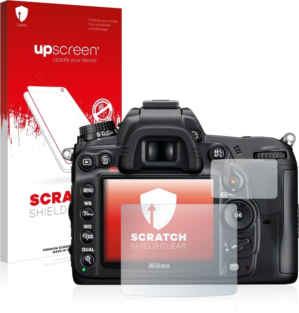 upscreen Schutzfolie für Nikon D7000 Displayschutz Displayschutzfolie Folie Klar Transparent