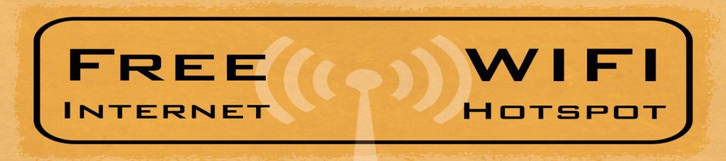 vianmo Blechschild 10x46 cm Free Wifi Internet Hotspot