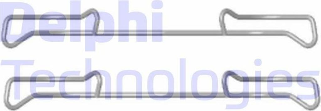 DELPHI LX0436 Zubehörsatz Scheibenbremsbelag für VW GOLF VI (5K1) Golf V Schrägheck (1K1) POLO (9N) Polo Schrägheck (6R1, 6C1) TOURAN (1T1, 1T2)