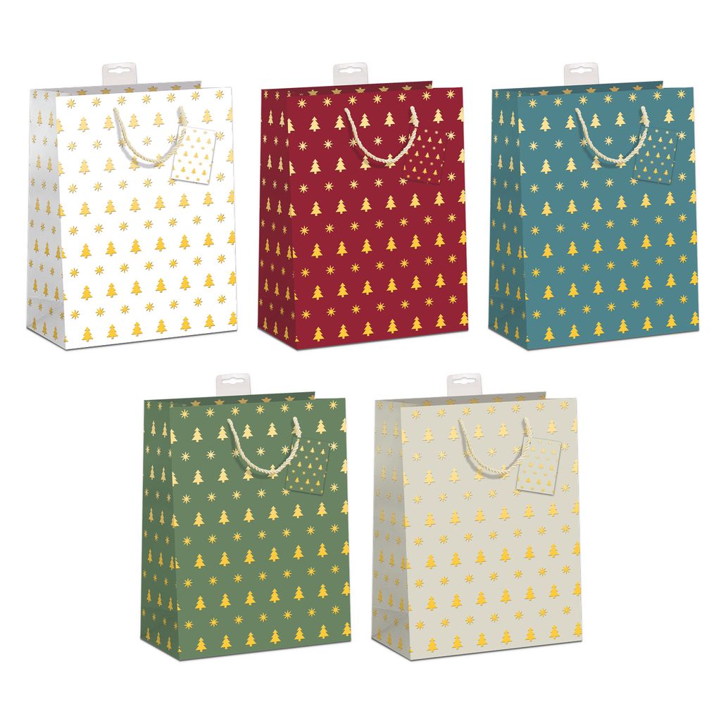 Geschenktaschen Weihnachten 10 Stück edle Geschenktüten Produktbild 2