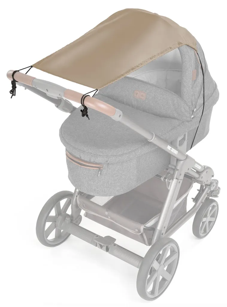 Pare-soleil poussette flexible anti-UV 50+ - Large protection réglable