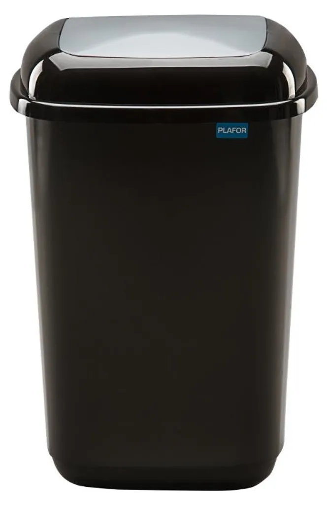 Poubelle Tri Sélectif 45 l Argent Quatro - Solution de Tri en Bureau