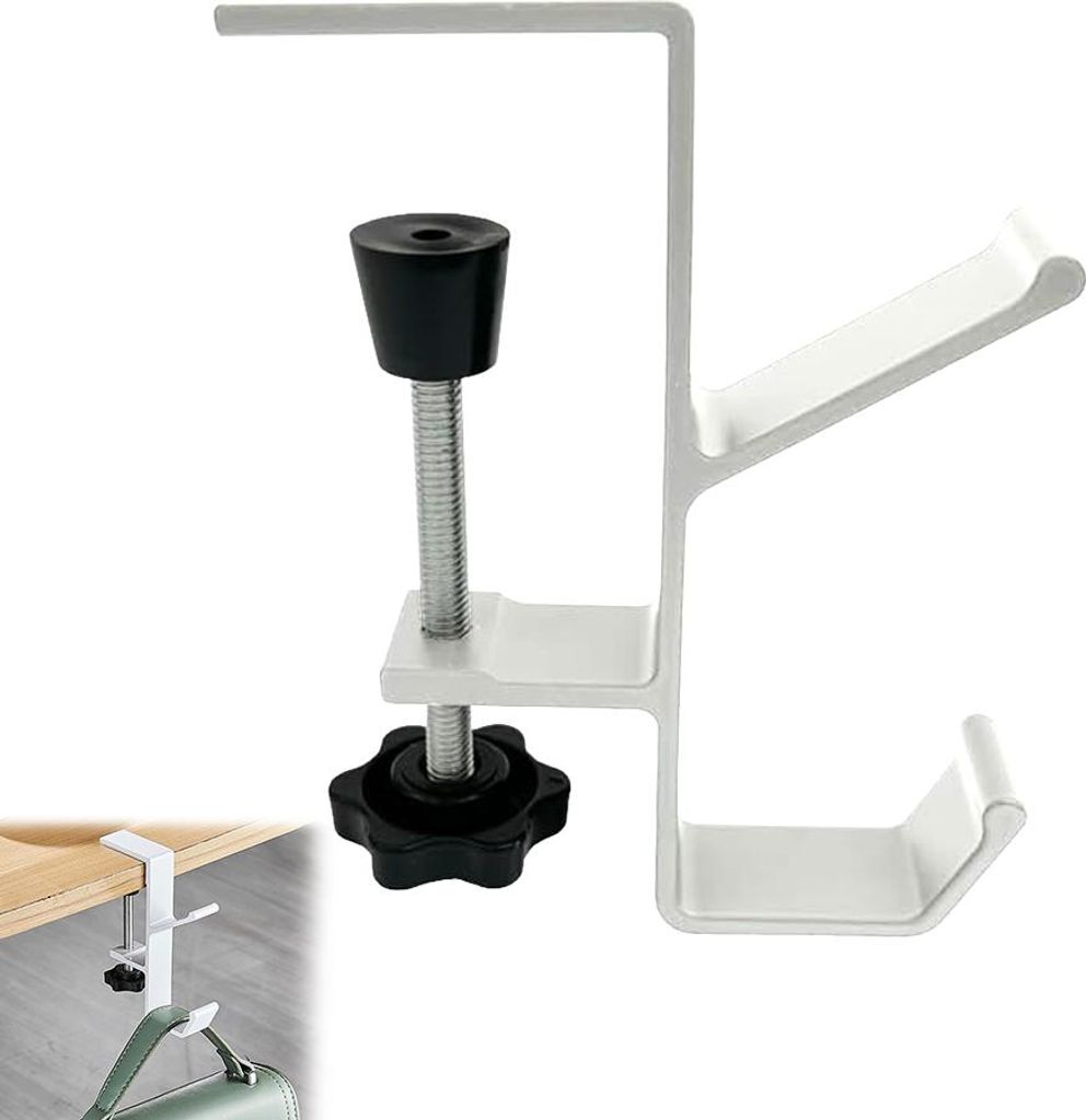 Tragbare Handtasche Schule Tasche Haken für Tische Kopfhörer Stand Hanger Clamp-On Adhesive Headset Haken unter dem Schreibtisch