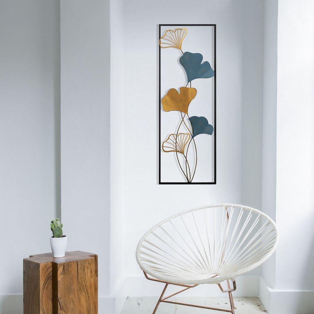 Wallity, Nadide - 1, Dekoratives Metallaccessoire, 100 % METALL (Stärke: 0,8 mm), Mehrfarbig, 32 x 5 x 90 cm