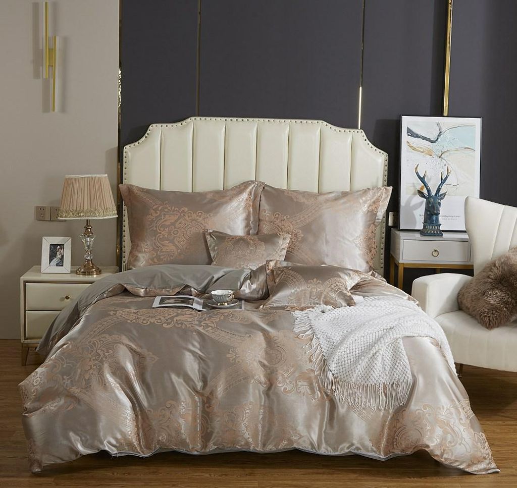 Bettwäsche 160X200, Baumwolle, Satin-Bettwäsche, Kissenbezüge 70X80, Kissenbezüge 40X40