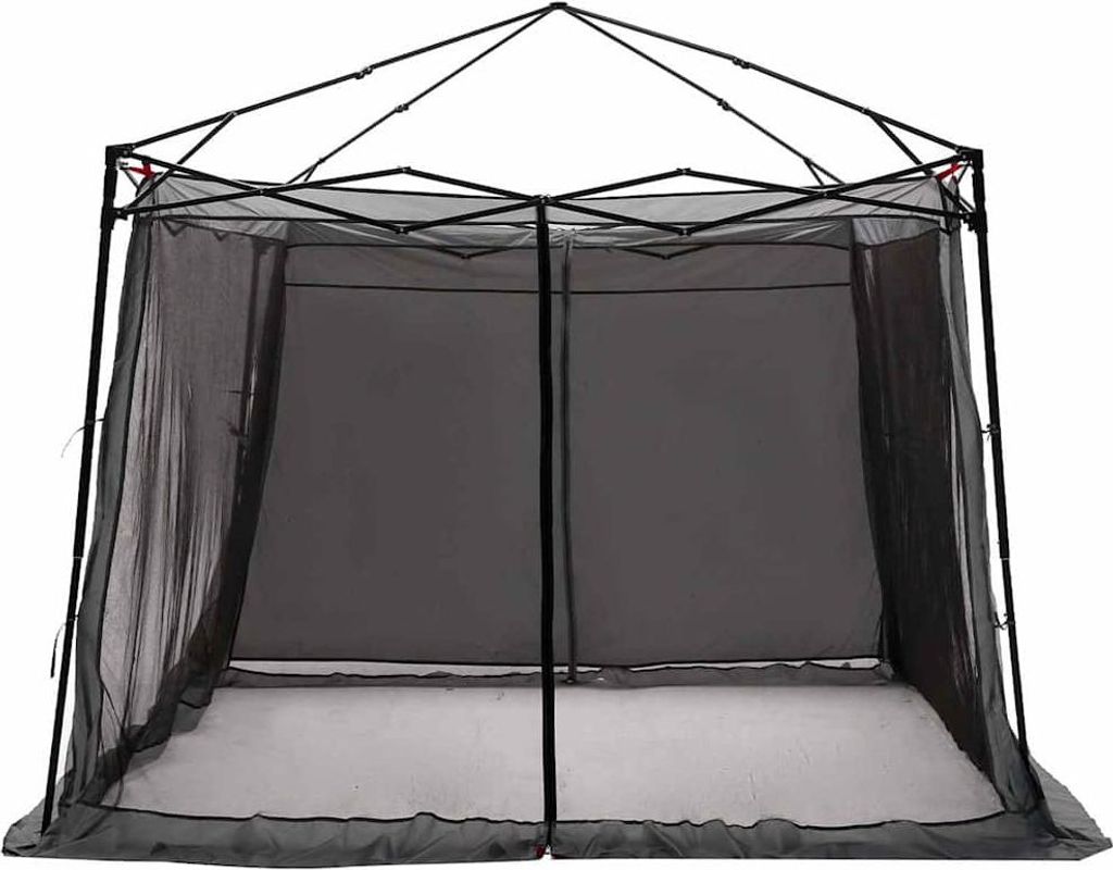 vidaXL Innenzelt mit Dach Grau und Orange 303 x 303 x 196 cm Taft