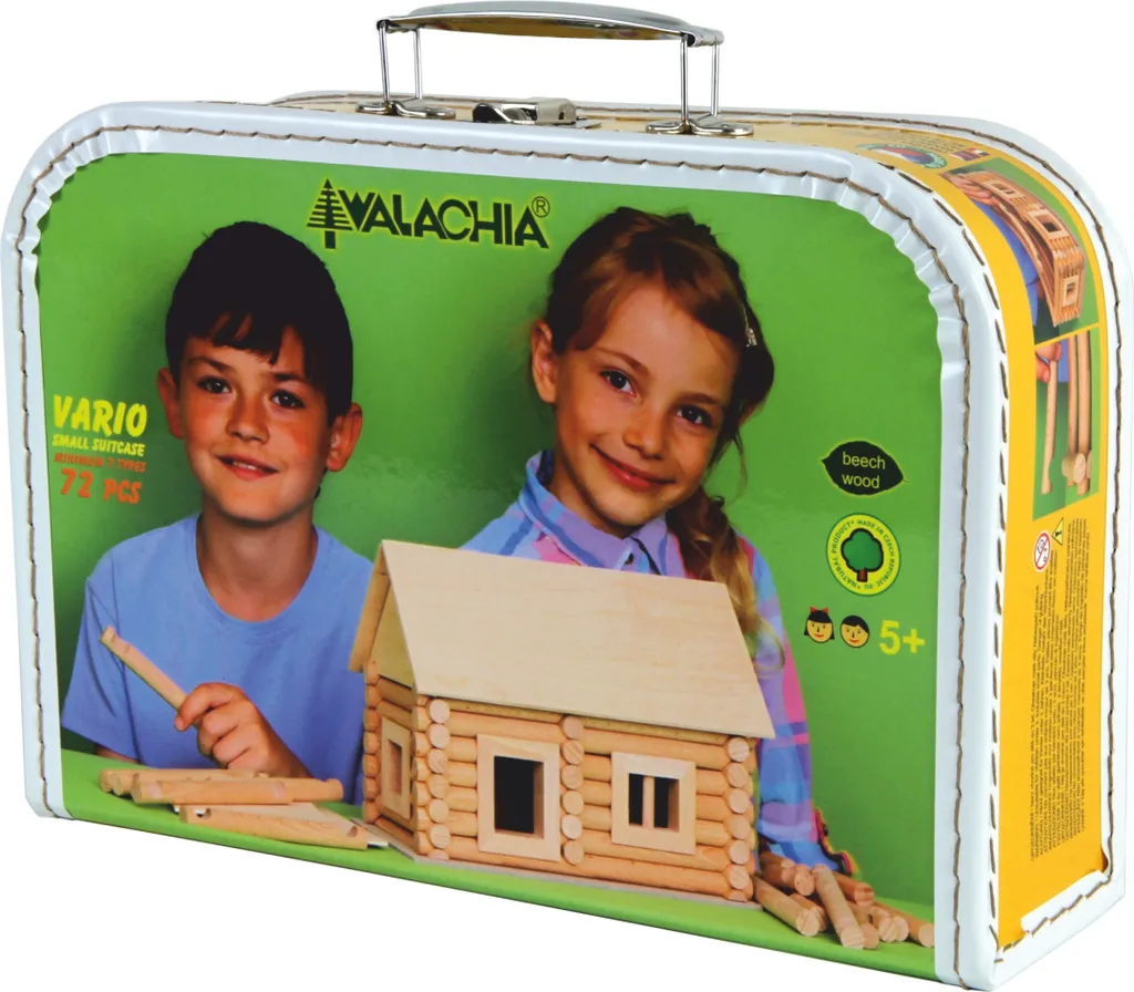 Walachia Vario Kit de Construction en Bois 72 Pièces Jeu de Montage Enfant