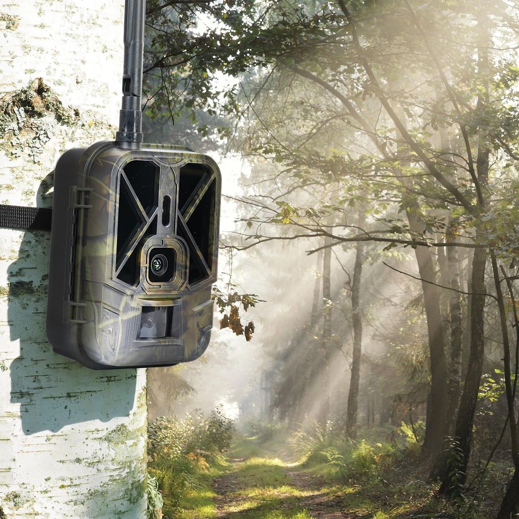 Jagdkamera PNI Hunting 550C Internet 4G LTE, Live-Zugriff und Benachrichtigungen über die Tuya-Anwendung, inklusive Akku 8000 mAh