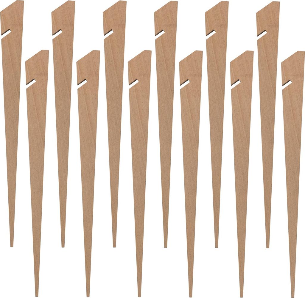 Zeltheringe Holz 40 cm 12 Stück Heringe für Sandboden Produktbild 
