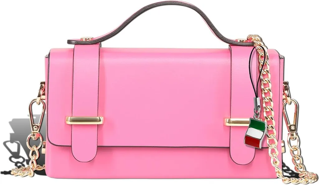 Offerta Borsa Donna Florence Vera Pelle Fucsia D2OTF841P3 Originale