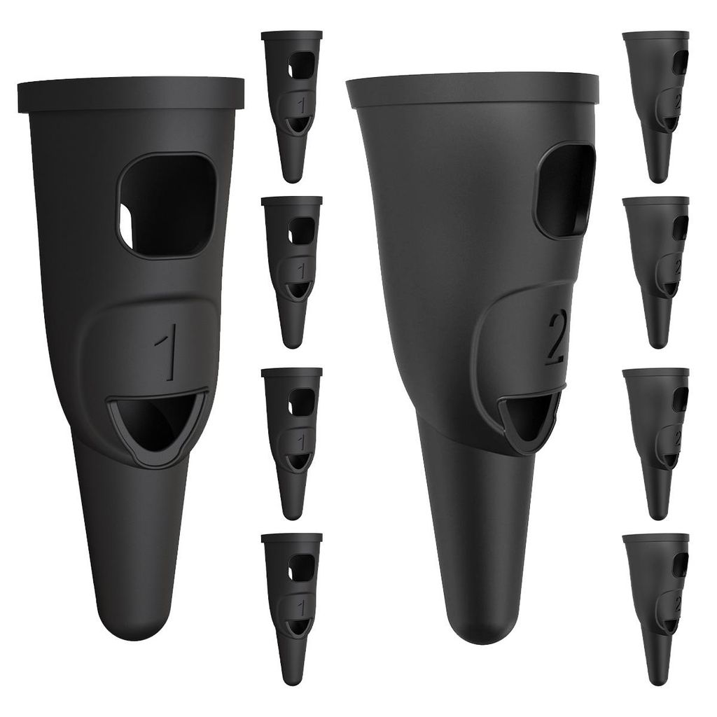 10er Set Touch-Fingerhüllen für Tablets, 2-in-1 Touch-Stift, kompatibel mit allen Tablets/Smartphones, Samsung/iPad/Android/iOS