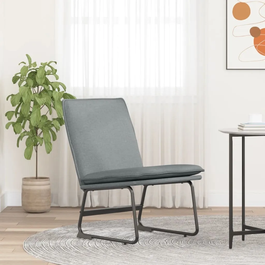 Sedia Lounge Grigia per Soggiorno | Tessuto Soft Living Store 76cm