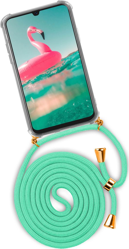 TWIST-Case + TWIST-Cord für Samsung Galaxy A70, Farbe:Icy Mint (Gold)