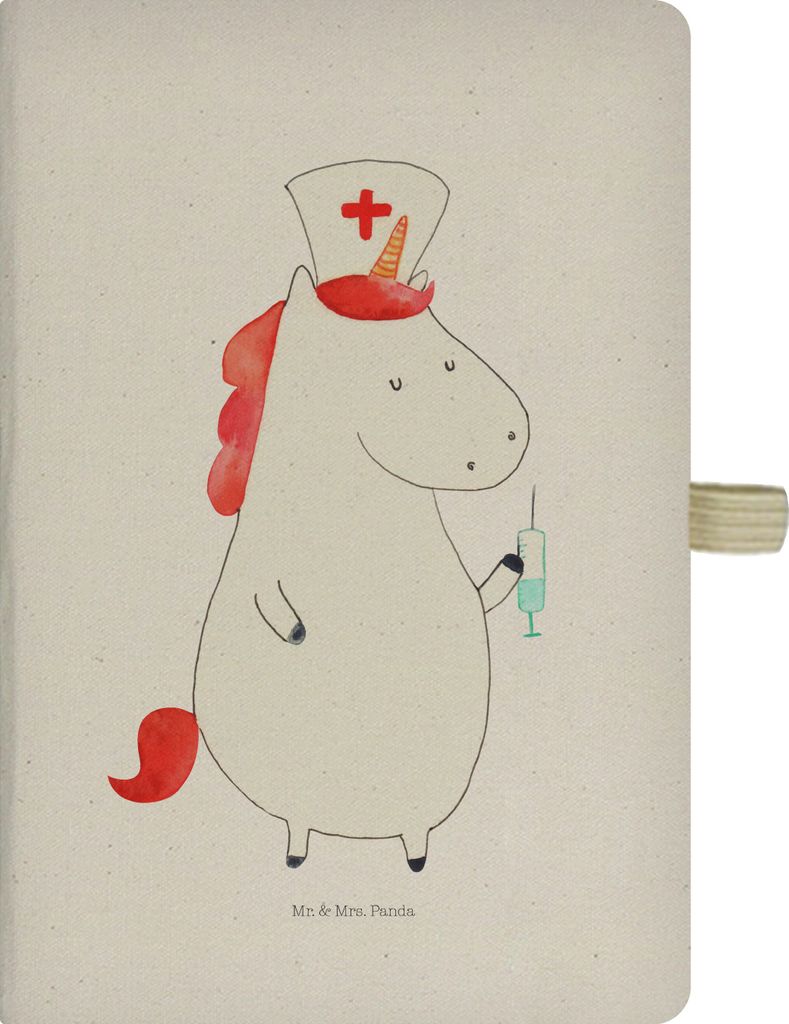 Mr. & Mrs. Panda Reisetagebuch Einhorn Krankenschwester - Transparent - Geschenk, Kladde, Krankenhaus, Krankenpfleger, Ärztin, Journal, notizbuch,...