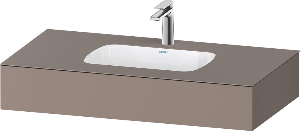 Duravit Qatego Einbauwaschtisch mit Konsole, 1000x550x170mm, QA4691043430000