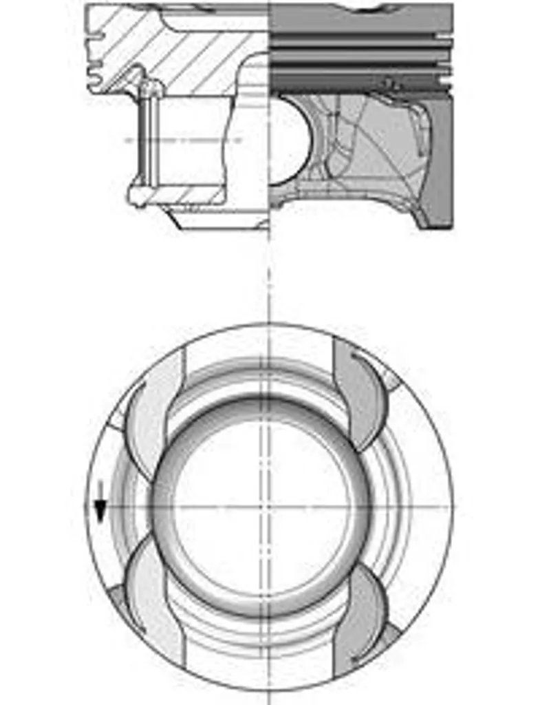 Piston KOLBENSCHMIDT 40853600 pour Moteur Mercedes OE 2700300317