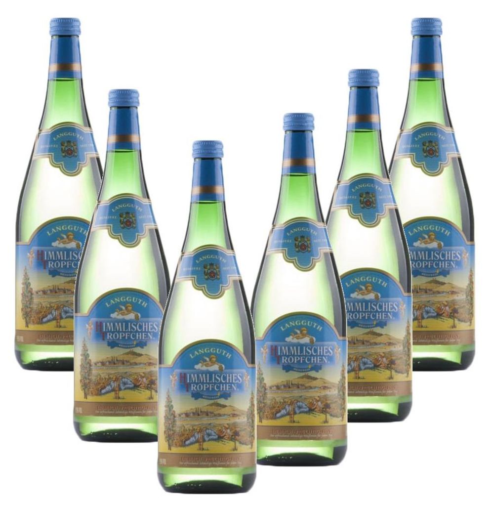 6x Langguth Himmlisches Tröpfchen Weißwein lieblich 9,5% Produktbild 