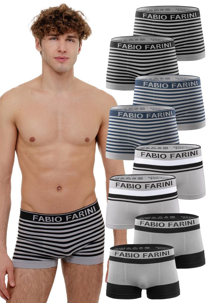 Fabio Farini - 8 Stück Herren Unterhosen - Männer Produktbild 