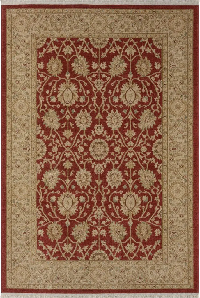 Tapis Maryam 1 Rouge Vin - Grand Tapis de Salon Design 140 x 200 cm