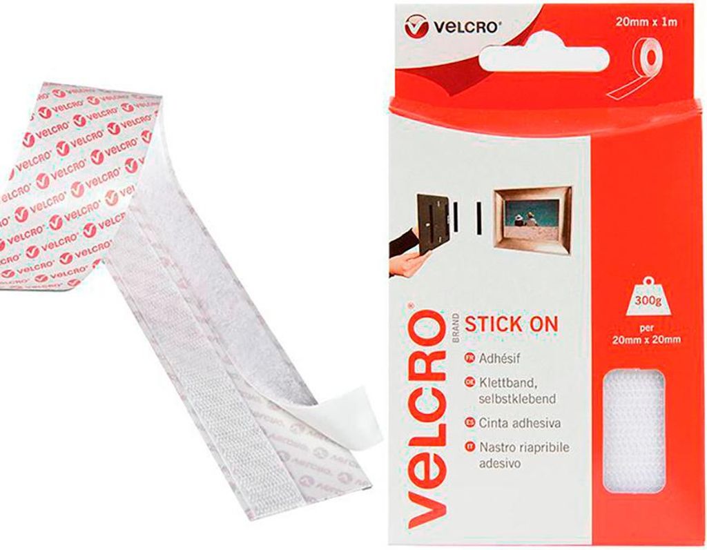 Ruban Adhésif Velcro Blanc Fixation Forte Et Image du produit 