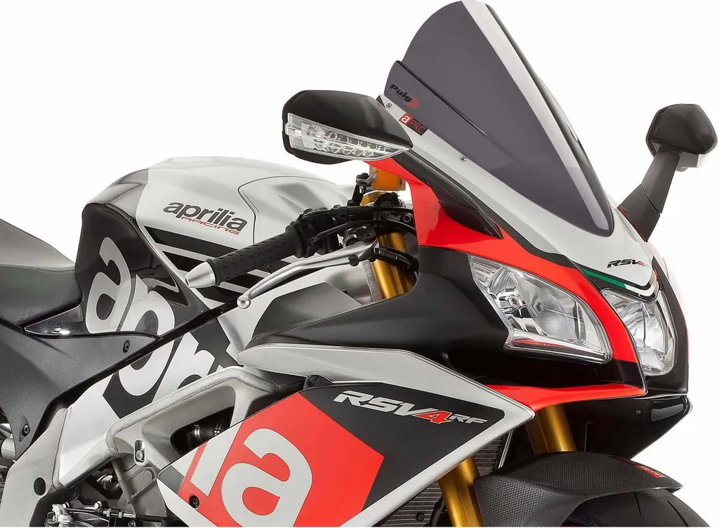 Bulle PUIG Z-Racing Double Courbure Fumé pour Aprilia RSV4 RF RR