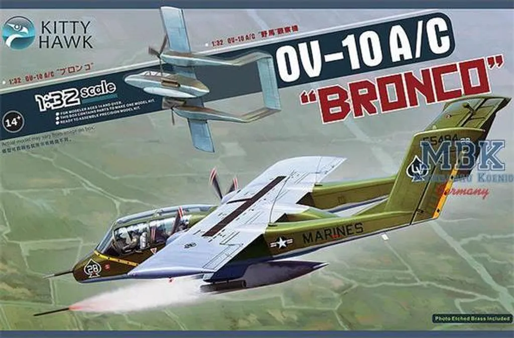 Kit modélisme OV-10A/C Bronco Kitty Hawk KH32004 ultra détaillé 1/32