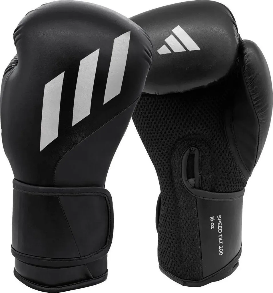 Gants de boxe Adidas Speed Tilt 200 - Équipement Performance Noir/Or