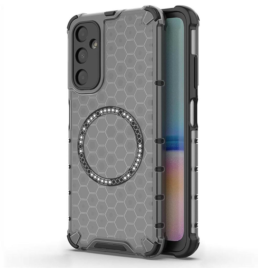 Techsuit – HoneyComb Shield MagSafe – ochranný obal na Samsung Galaxy A05s – čierny