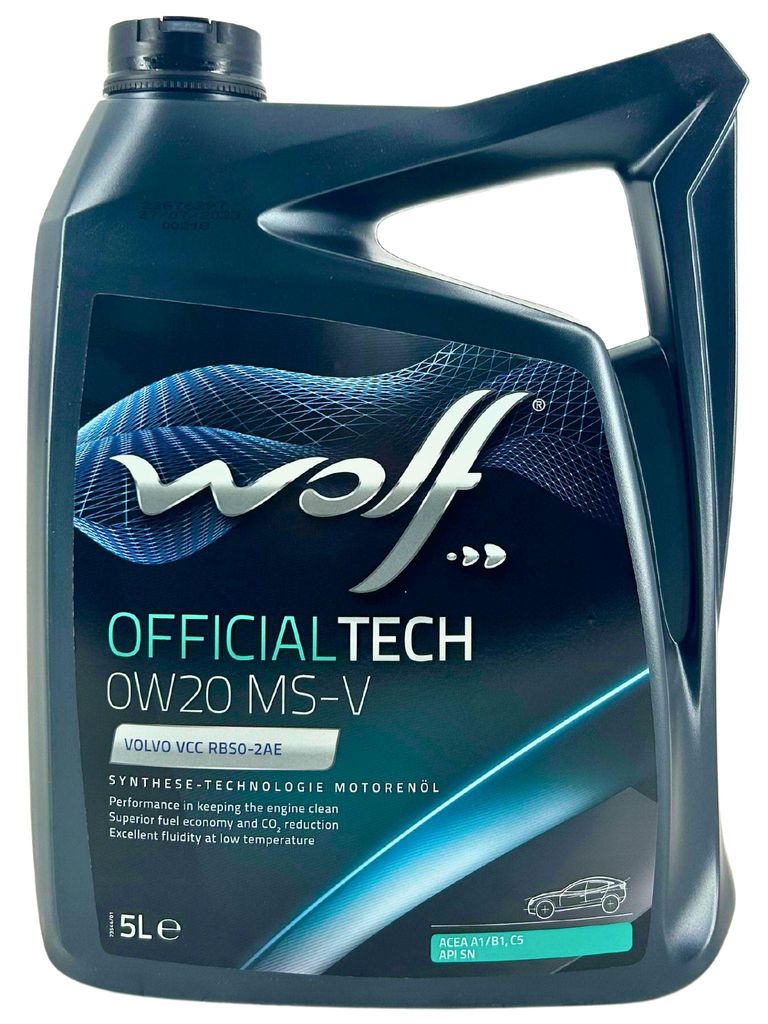 WOLF Officialtech MS-V für 0W-20 5 Liter Motoröl Motorenöl Produktbild 