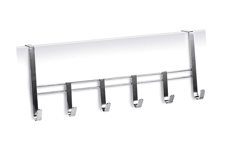 ZELLER PRESENT Türhängeleiste Metall verchromt 6 Haken Produktbild 2