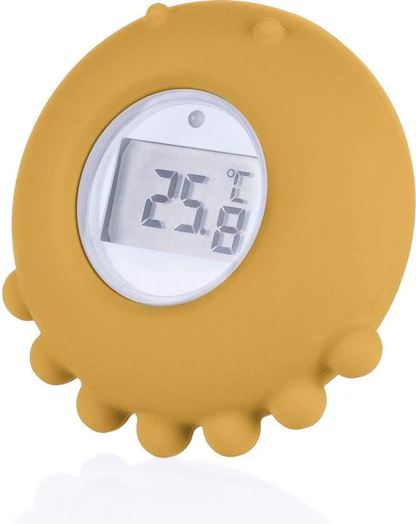 ZOPA Termometro digitale in silicone 2in1, giallo senape
