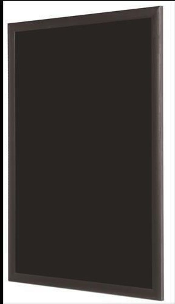 Klassische Wandkreidetafel mit 32 mm starkem schwarzem Holzrahmen, 100 x 45 cm