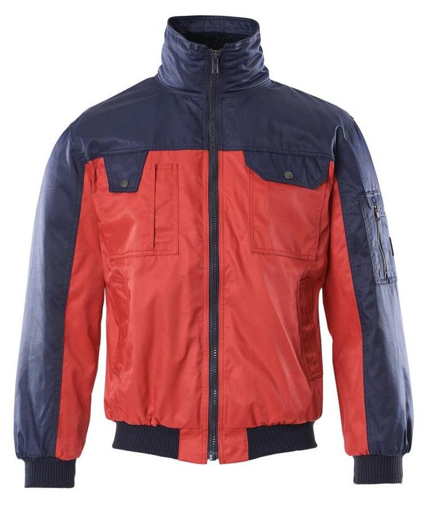MASCOT Bolzano Pilotjacke Größe L, rot/marine | Packung (1 Stück)