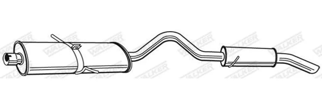 Walker 22492 silencieux arrière pour Chrysler Voyager OE 4880332AB
