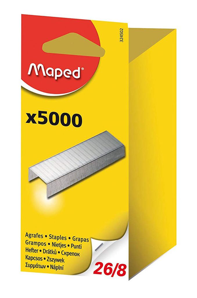 Maped Heftklammern 26/8 verzinkt 5.000 Stück