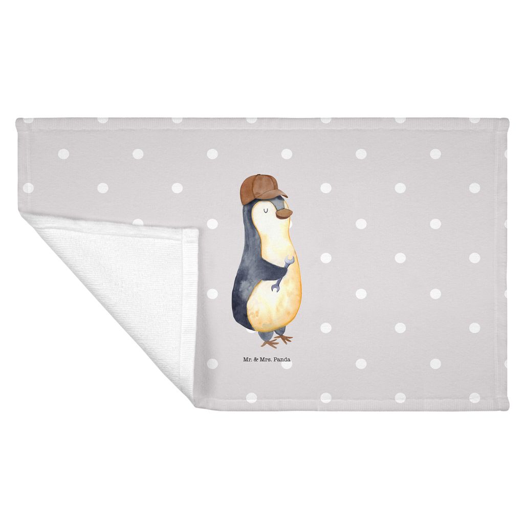 Mr. & Mrs. Panda Handtuch Wenn Papa es nicht reparieren kann, sind wir am Arsch - Grau Pastell - Geschenk, kleines, 50x100, Vatertag, frottee, Dad ...