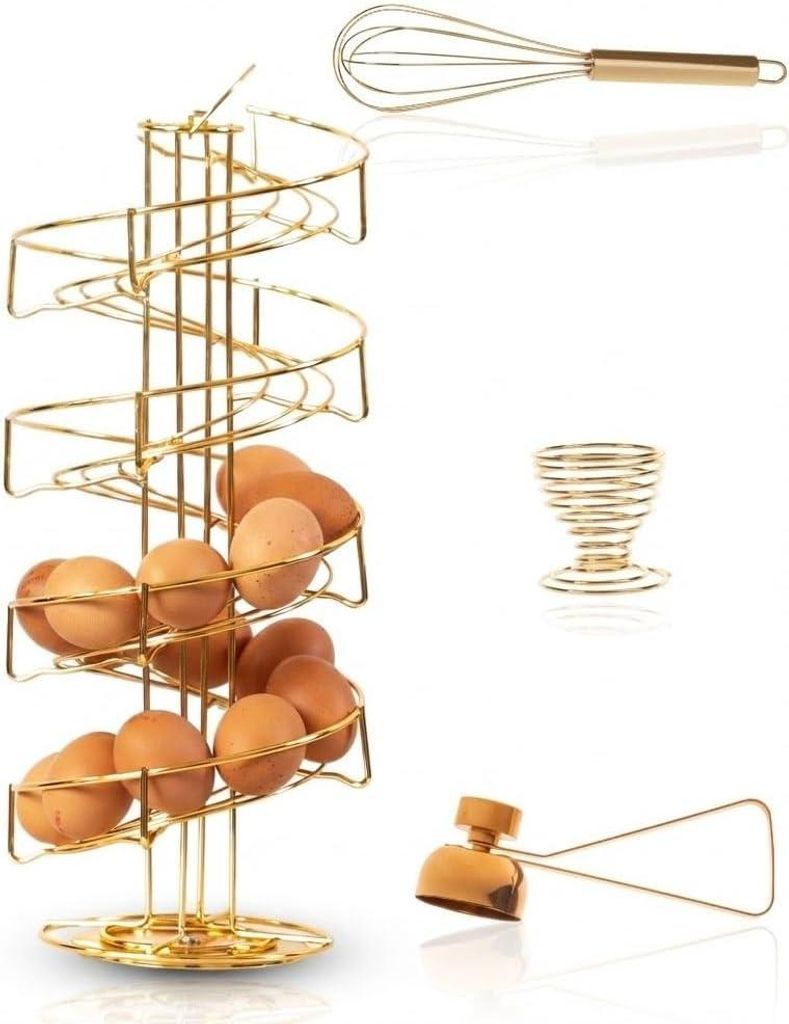 Étagère pour œufs, système de 36 œufs, couleur dorée, pour Image du produit 