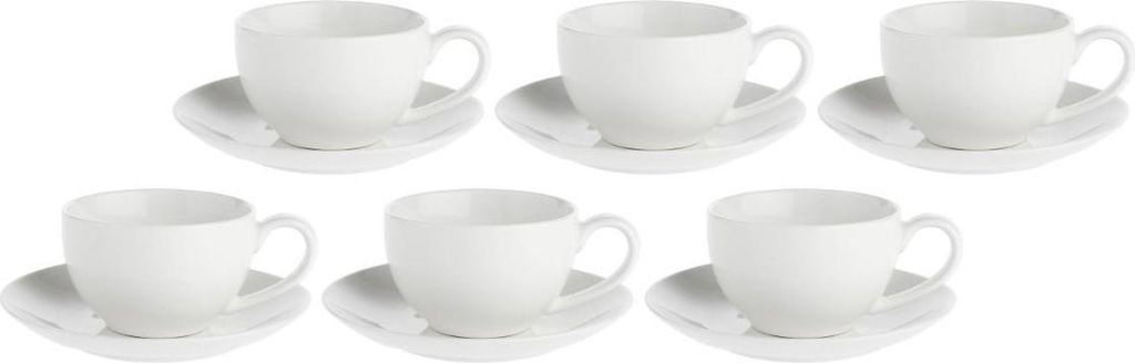 La Porcellana Bianca 6er-Set Kaffeetassen mit Untertasse 100 ml P004200015Z