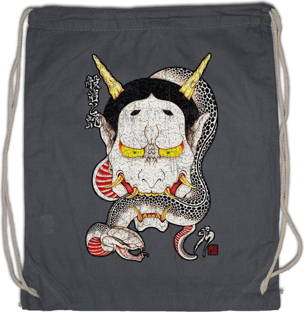 Urban Backwoods Hannya Snake, Turnbeutel, Farbe: Grau