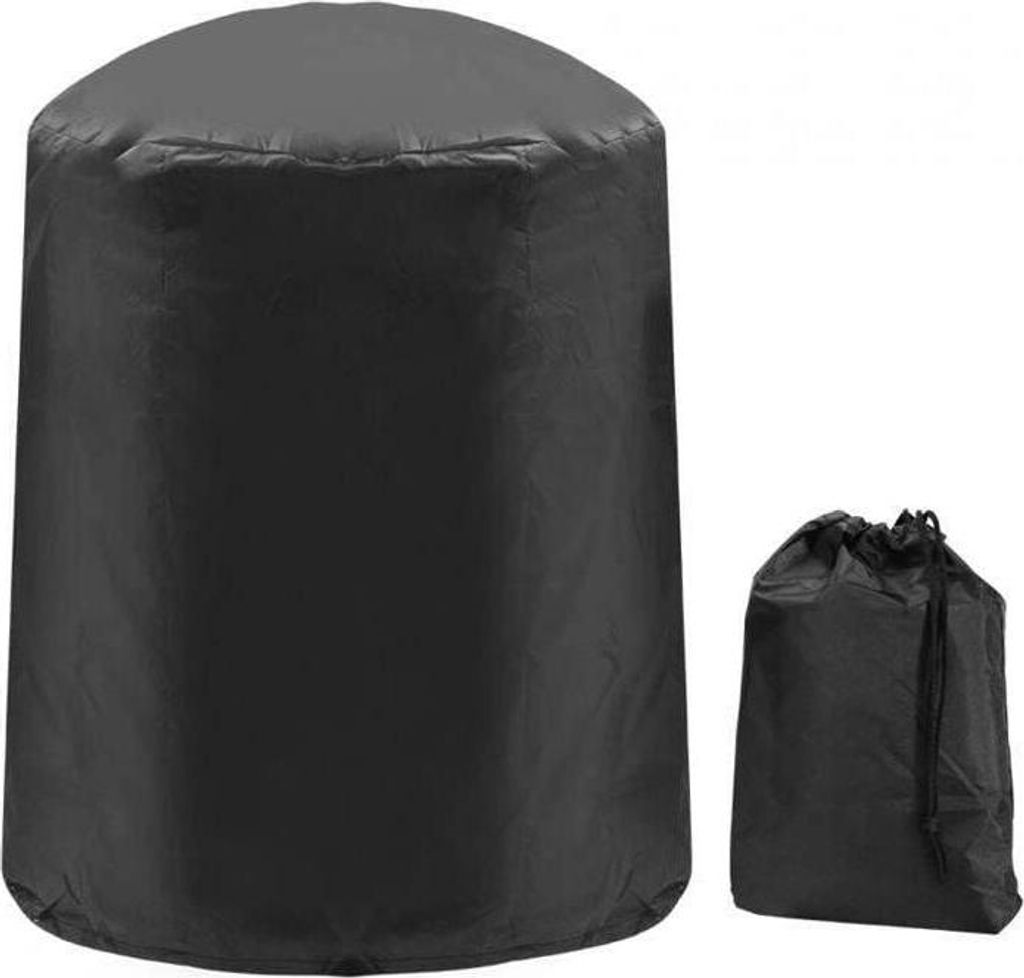 Runde Grillabdeckung 62 x 105 cm, schwarz. Schutzhülle für Produktbild 