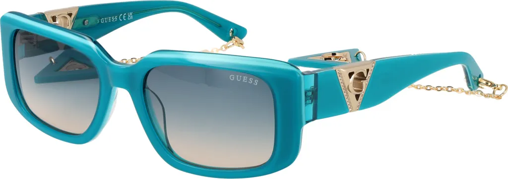 Lunettes de soleil bleues unies Guess GU7891 verres fumés dégradés