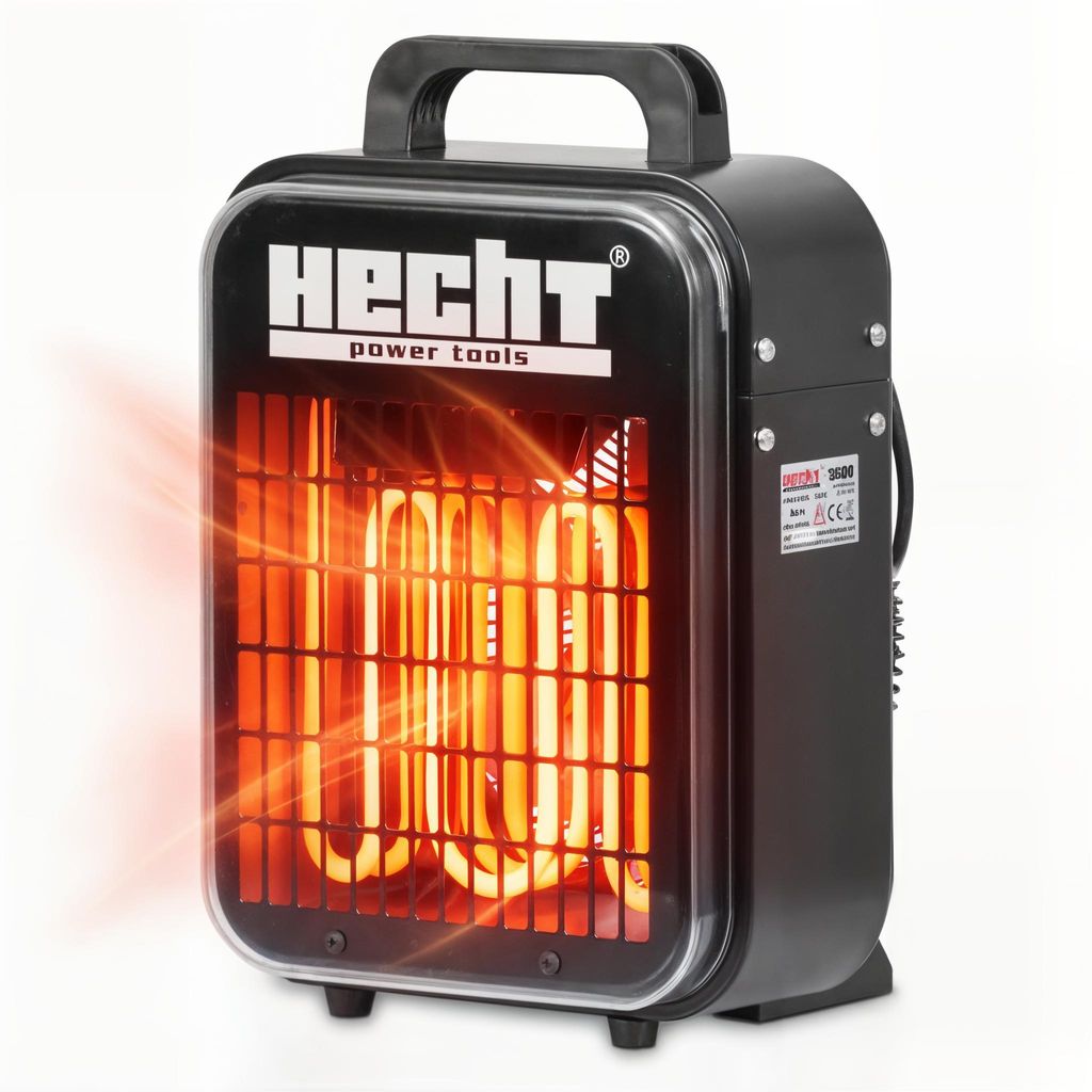 HECHT 3500 Heizlüfter energiesparend | 3000 W | 3-Stufig | bis 30 m² | Überhitzungsschutz